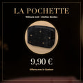 Pochette velours étoiles dorées